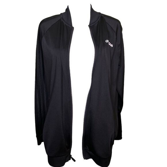 Adidas Jacket Womens Full Zip long sleeve Black size Large - Picture 4 of 9
